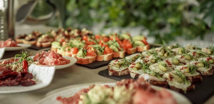 Canapé display