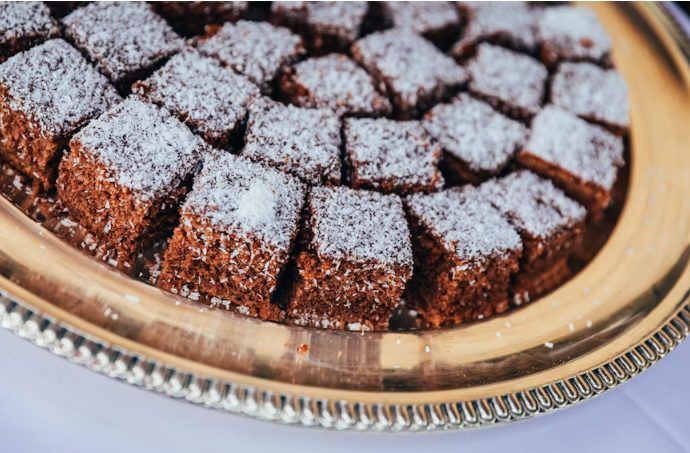 Chocolate brownie tart