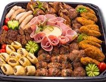 Garnished savoury platter