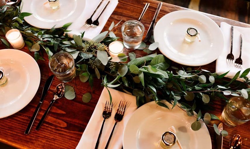 A beautifully plated corporate meal